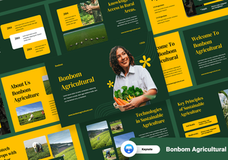 农业行业专业主题Keynote演讲模板 - 顶尖PPT