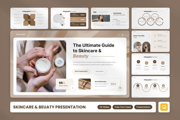 护肤与美容PPT模板 - 顶尖PPT