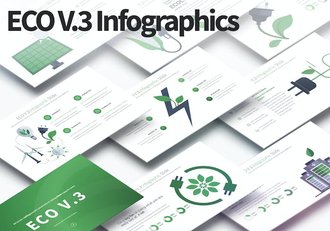 生态环保信息图形PPT模板 - 顶尖PPT
