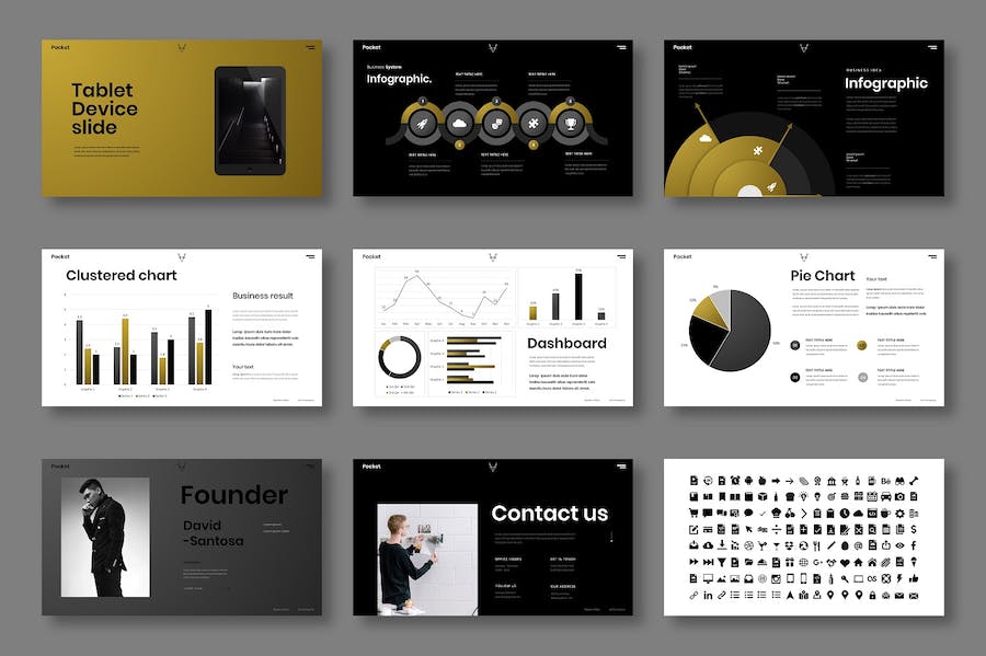 商业公司精英介绍PPT模板模板 - 顶尖PPT