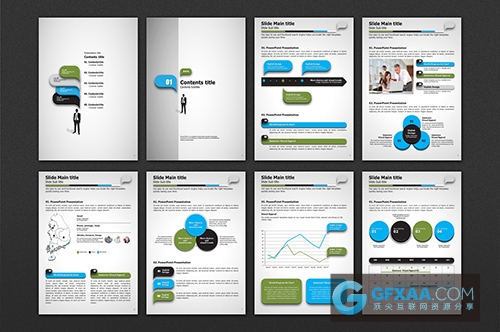 平板电脑移动设备A4规格PPT模板 - 顶尖PPT