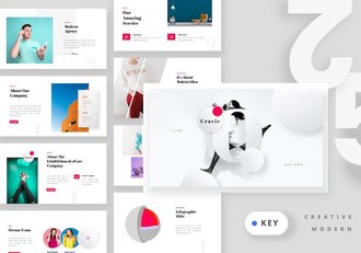 创意极简时尚风格keynote模板 - 顶尖PPT