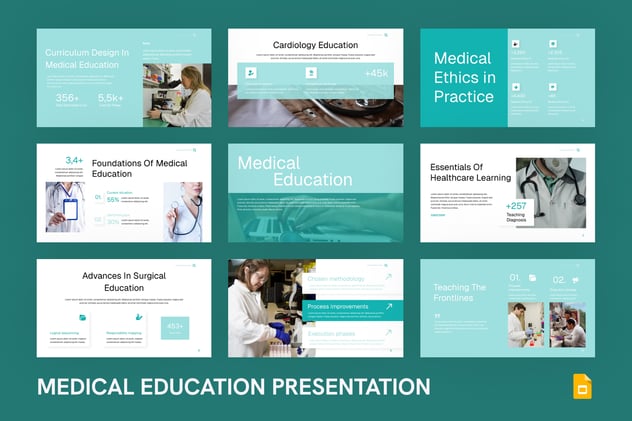 医学教育培训课程学习资料PPT模板 - 顶尖PPT