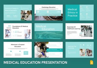 医学教育培训课程学习资料PPT模板 - 顶尖PPT