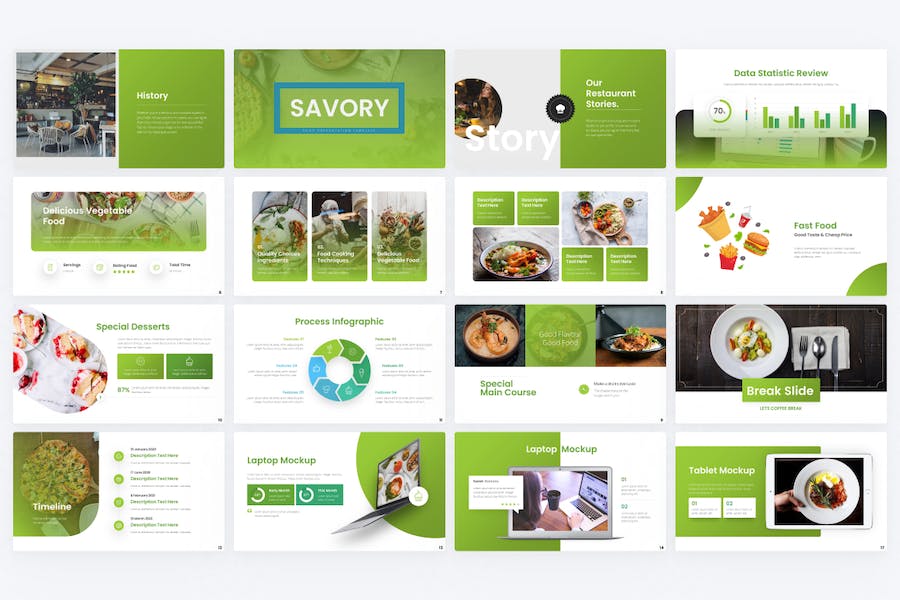 美味食品健康饮食PPT模板 - 顶尖PPT