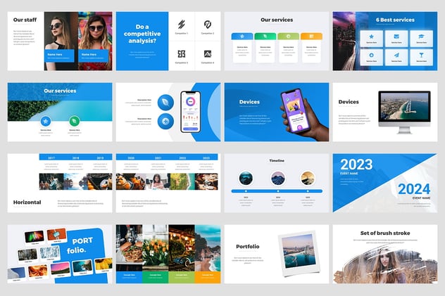 商业创意提案动画图形地图PPT模板 - 顶尖PPT