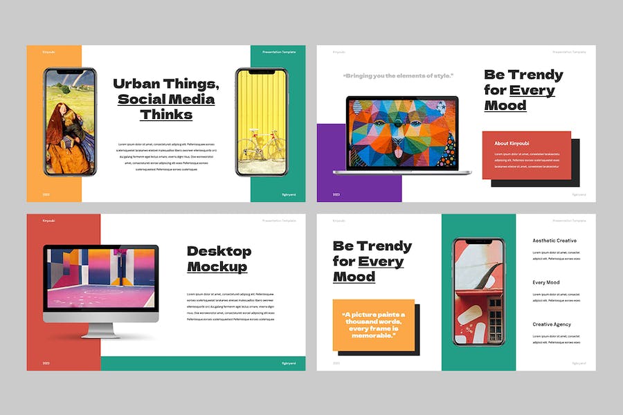 多彩创意贴纸幻灯片PPT模板 - 顶尖PPT