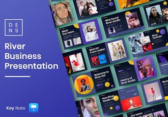 欧美商务案例作品展示keynote模板 - 顶尖PPT