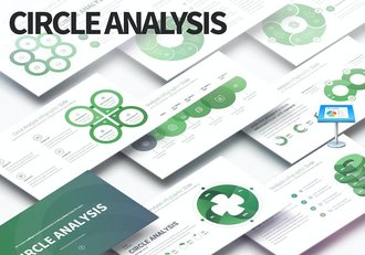 创意大桥圆圈分析信息图表keynote模板 - 顶尖PPT