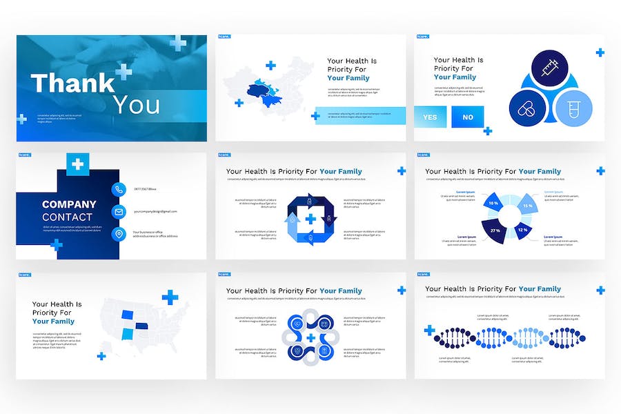 医学医疗研究临床治疗药物开发国外PPT模板 - 顶尖PPT