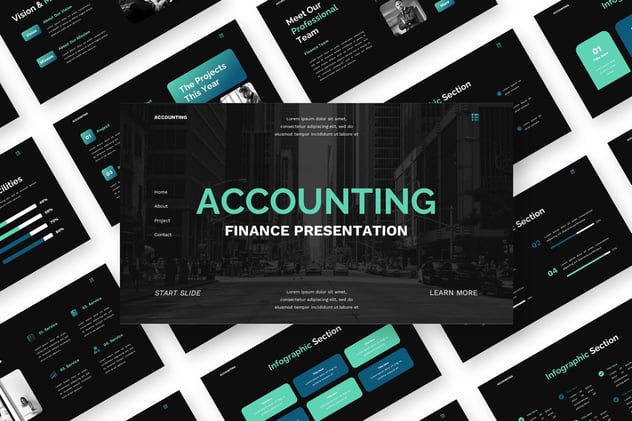 专业会计财务主题Keynote演讲模板 - 顶尖PPT