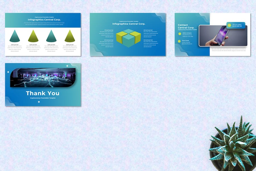 加密货币投资理财交易PPT模板 - 顶尖PPT