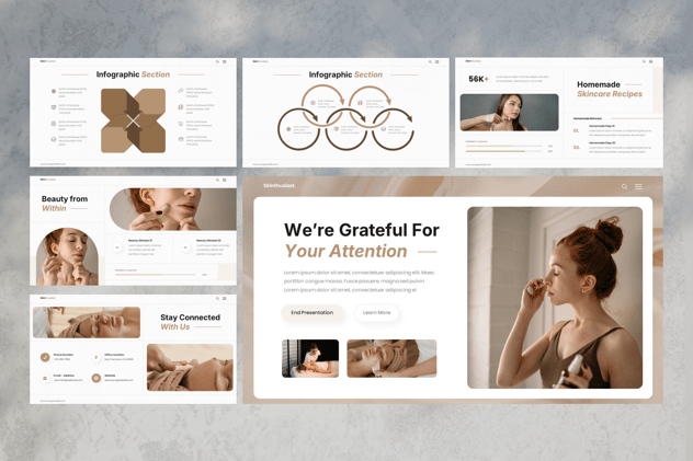 护肤与美容PPT模板 - 顶尖PPT