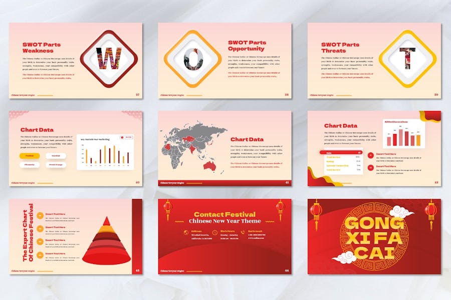 中国农历新年文化展示PPT模板 - 顶尖PPT