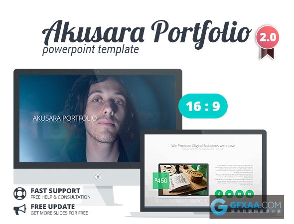 灰色低变形背景商务团队展示通用PPT模板 - 顶尖PPT