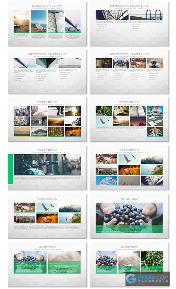 灰色低变形背景商务团队展示通用PPT模板 - 顶尖PPT