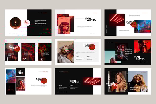 极简风格科技发展主题PPT模板 - 顶尖PPT