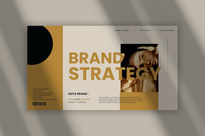 极简主义品牌战略策划PPT模板 - 顶尖PPT