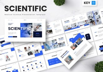 科学医学诊疗服务健康知识讲解Keynote模板 - 顶尖PPT
