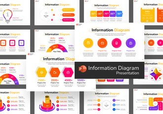 彩色步骤流程信息图形PPT模板 - 顶尖PPT