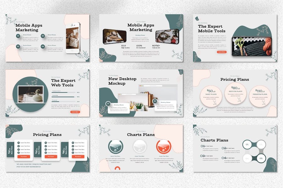 创意图形设计市场营销PPT模板 - 顶尖PPT