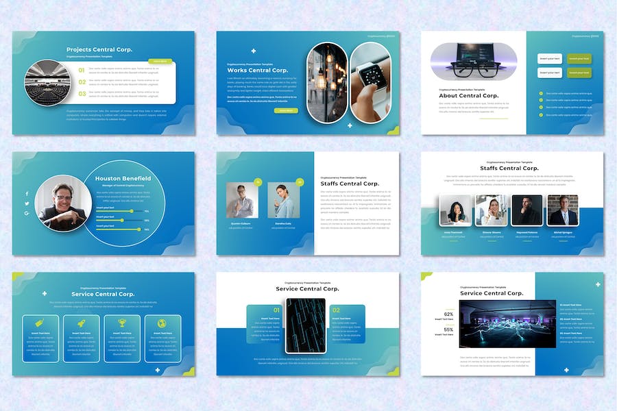 加密货币投资理财交易PPT模板 - 顶尖PPT