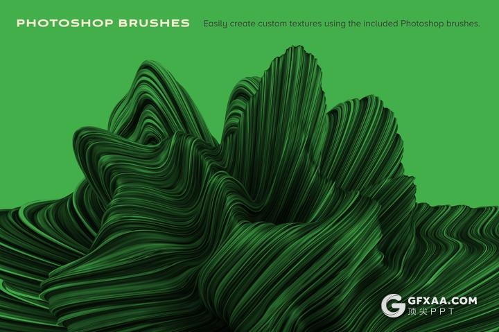 12张爆裂三维形状PNG高清图片+PS笔刷文件 - 顶尖PPT