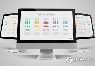 82页精美配色图形图表商务PPT模板 - 顶尖PPT