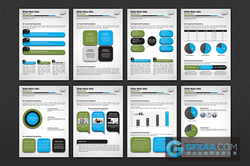 平板电脑移动设备A4规格PPT模板 - 顶尖PPT