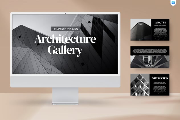 建筑设计作品集项目展览Keynote模板 - 顶尖PPT