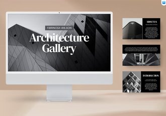 建筑设计作品集项目展览Keynote模板 - 顶尖PPT