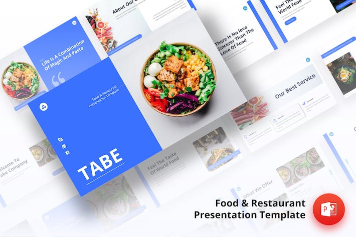 食物餐厅PPT模板 - 顶尖PPT
