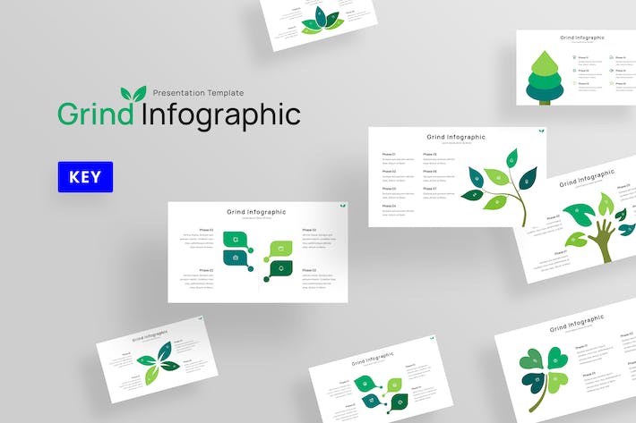 研究分析信息图形展示Keynote模板 - 顶尖PPT