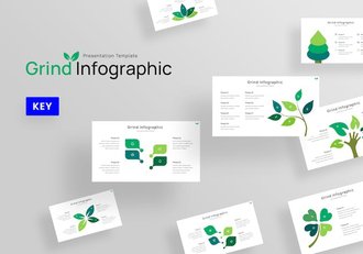 研究分析信息图形展示Keynote模板 - 顶尖PPT