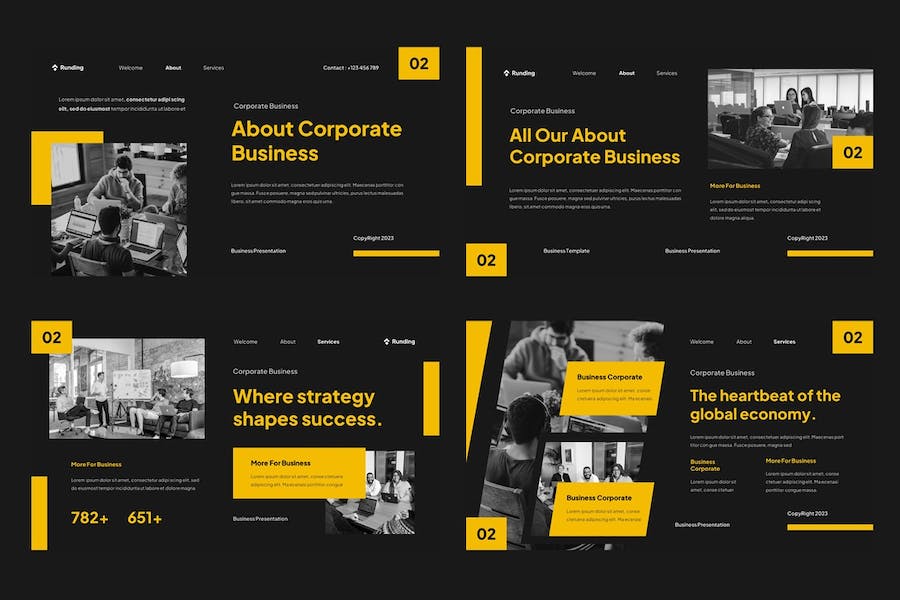 企业商务运营管理Keynote模板 - 顶尖PPT