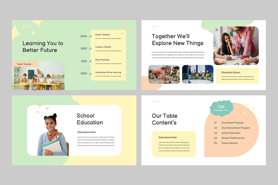 儿童早教培训课程学习PPT模板 - 顶尖PPT