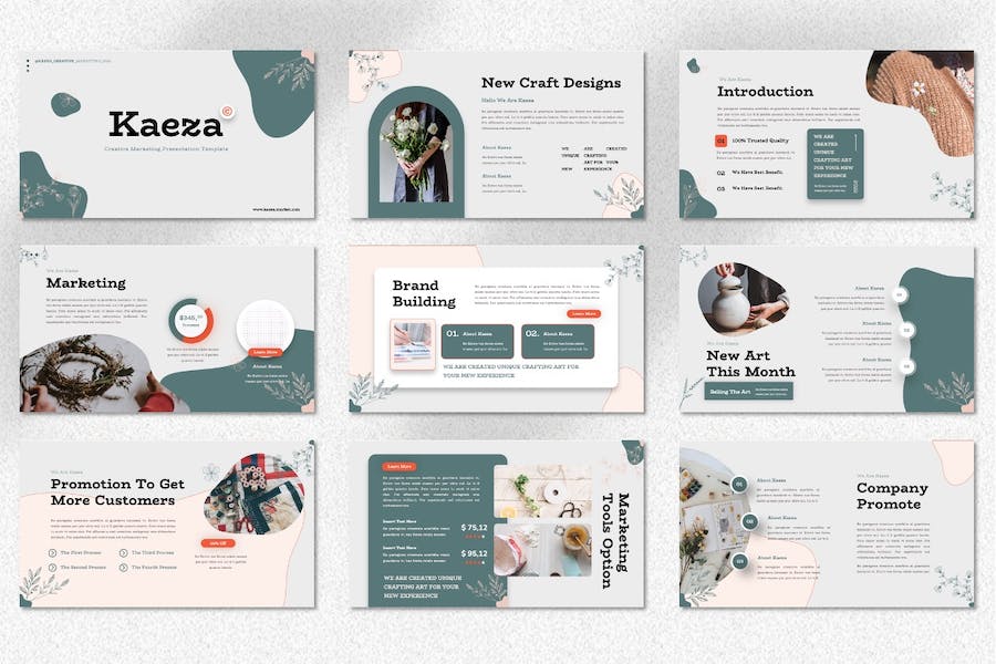 创意图形设计市场营销PPT模板 - 顶尖PPT