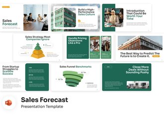 销售预测分析业绩展示PPT模板 - 顶尖PPT