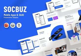 移动应用开发技术方案PPT模板 - 顶尖PPT