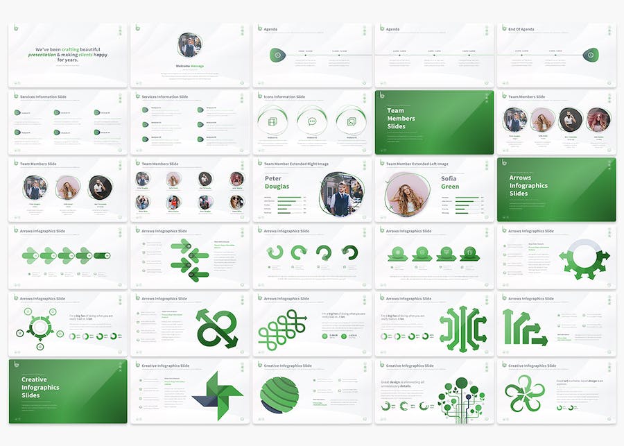 多用途商务数据图形PPT模板 - 顶尖PPT