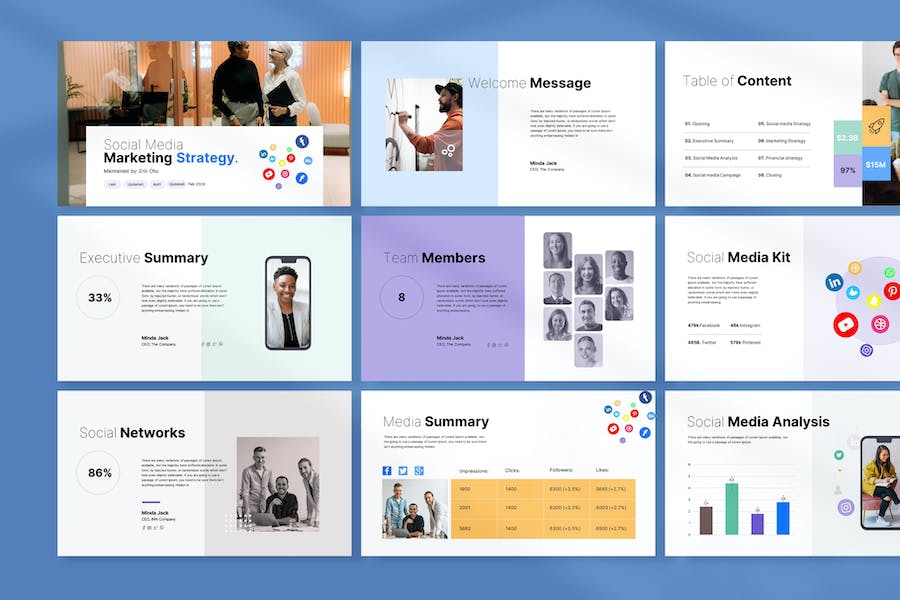数字营销战略推广方案PPT模板 - 顶尖PPT