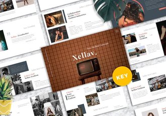 时尚服装品牌潮流趋势Keynote模板 - 顶尖PPT