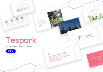 创意插画房地产项目介绍keynote模板 - 顶尖PPT