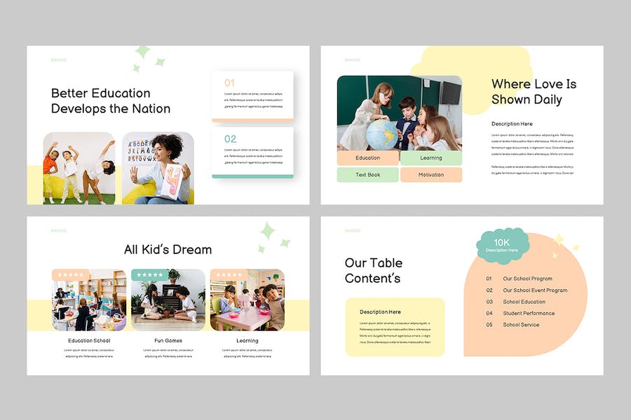 儿童早教培训课程学习PPT模板 - 顶尖PPT