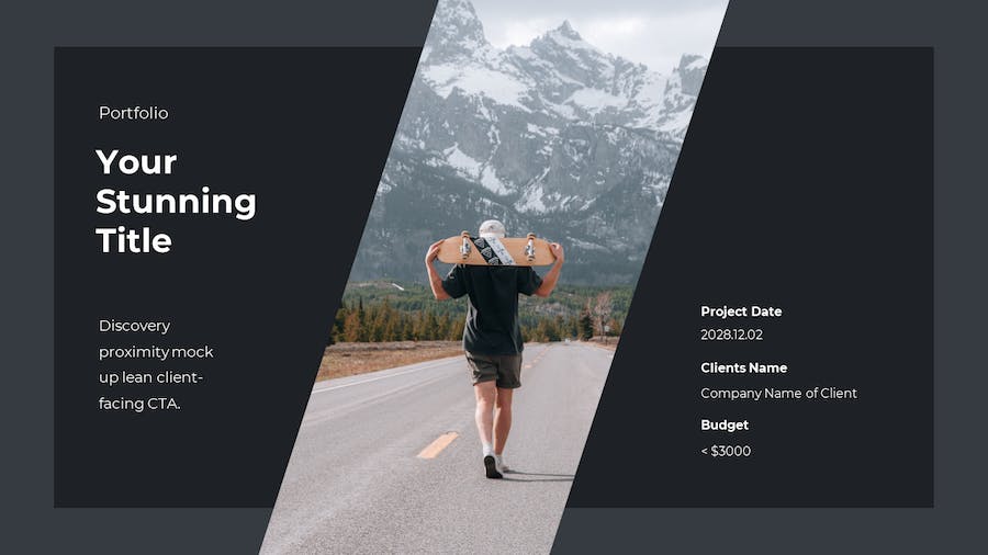 户外徒步旅行摄影景点旅游运动PPT模板 - 顶尖PPT