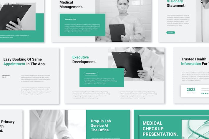 医疗体检健康管理指导方案Keynote模板 - 顶尖PPT