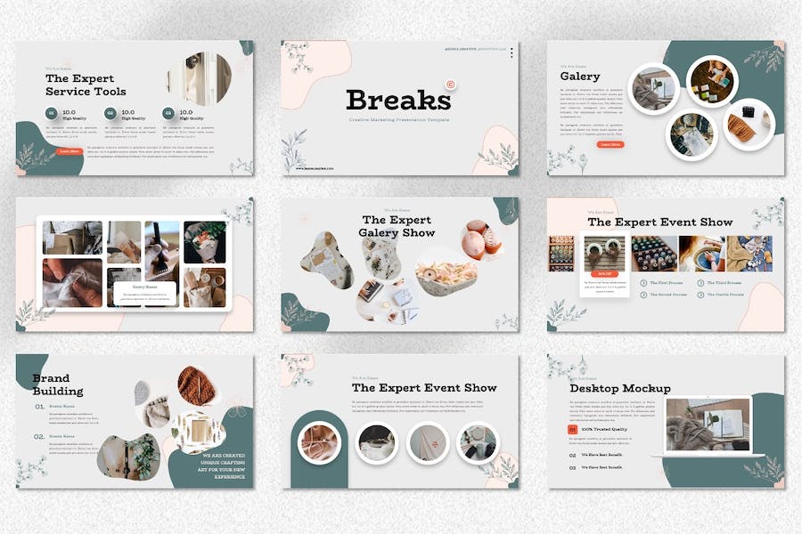 创意图形设计市场营销PPT模板 - 顶尖PPT