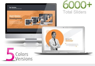 多种颜色欧美商业ppt模板 - 顶尖PPT