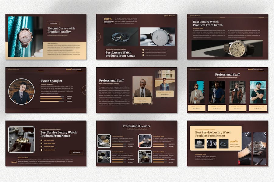 手表产品展示推介销售Keynote模板 - 顶尖PPT