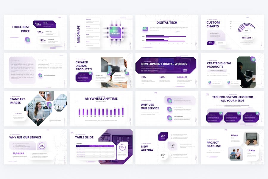 ai ppt人工智能科技大模型PPT模板 - 顶尖PPT